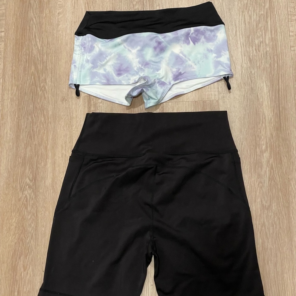 Love Tree Shorts and PINK Tie-Dye Shorts